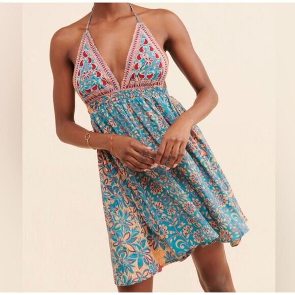 Raga Somewhere In The Paradise Dress Nwt Size Large - Picture 1 of 7